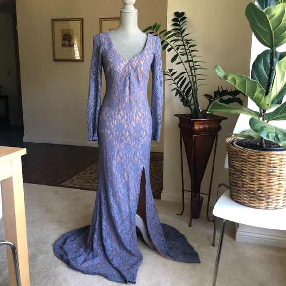 Windsor Periwinkle Blue Evening Gown - Picture 1 of 5